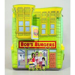 Loungefly Bob’s Burgers Restaurant Mini Backpack NWT Belcher Family